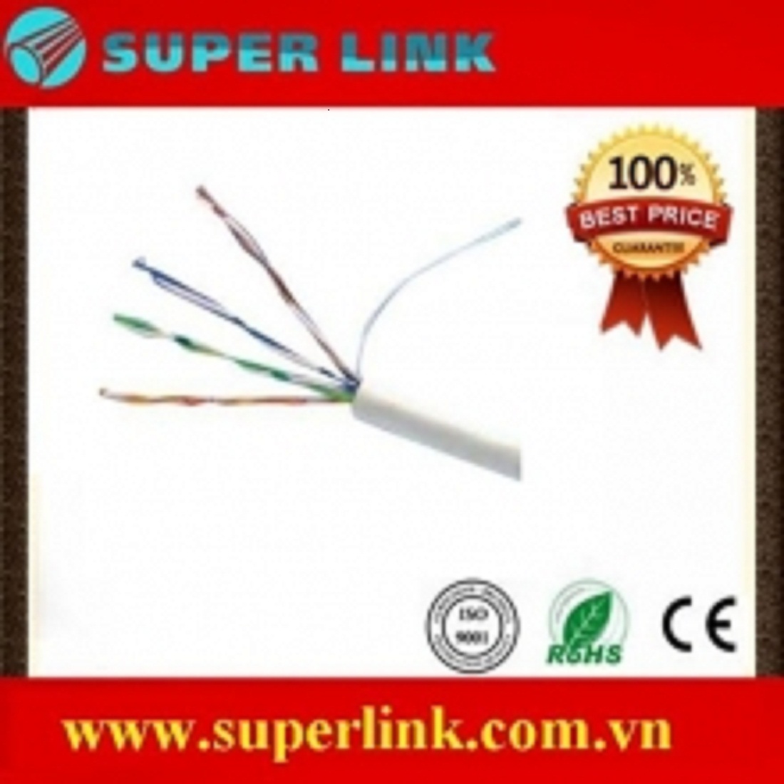 Cáp Superlink Cat 5e CCA cuộn 305m - Hàng Chính Hãng