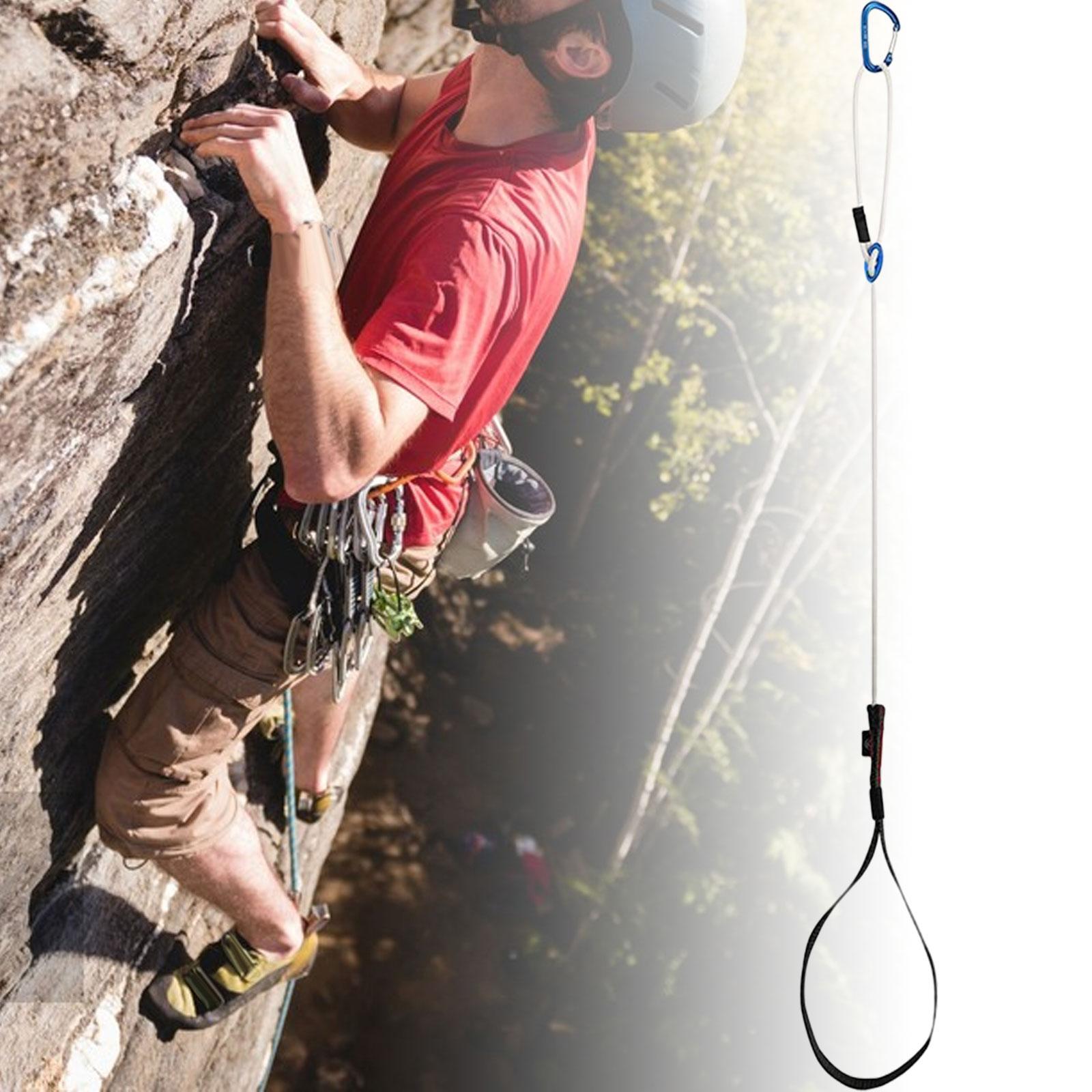 Rock Climbing Ascender Adjustable Rope Foot Loop Ascender for Outdoor Sports