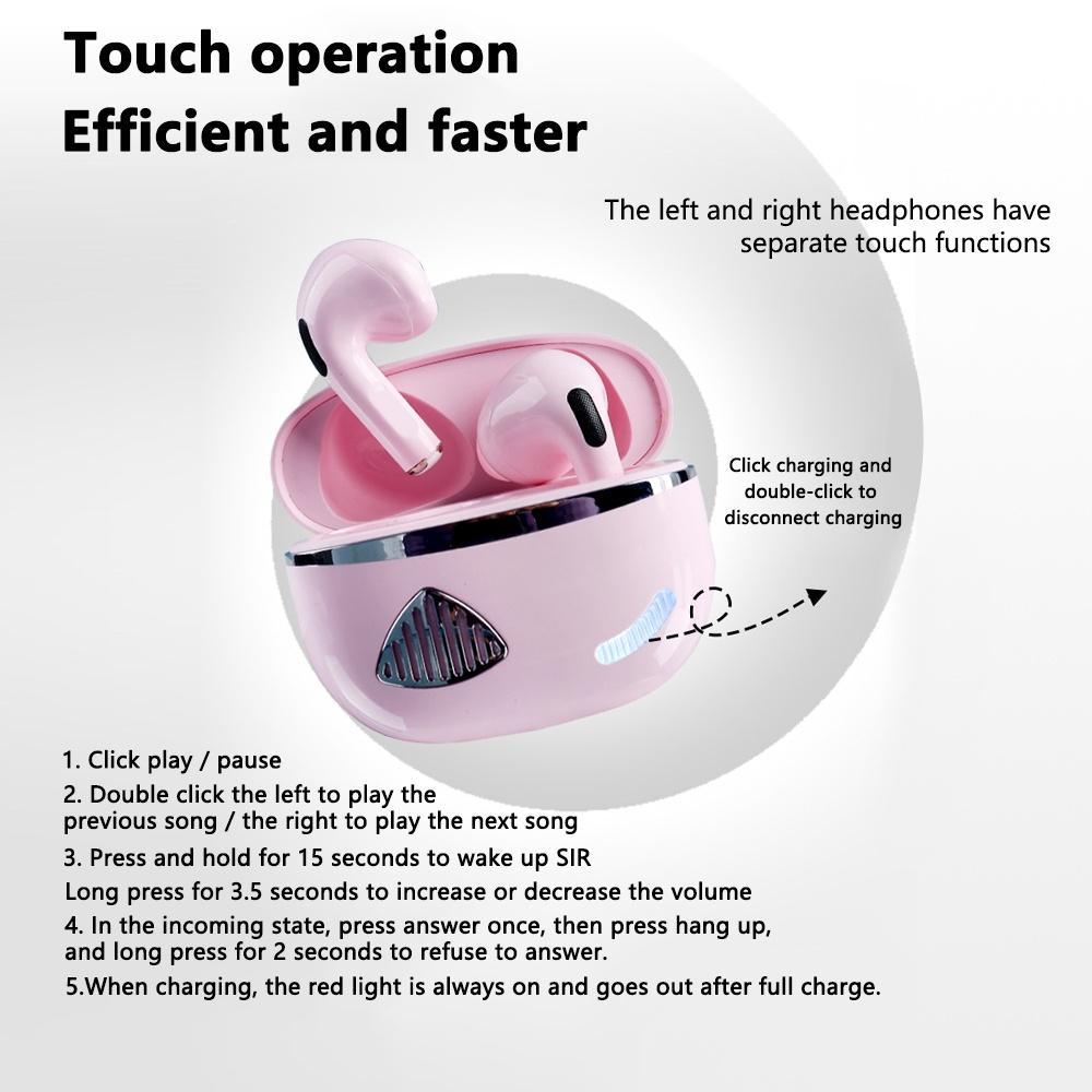 Tai nghe nhét tai bluetooth không dây Pulierde TWS P8 5.1 mini 9D cho điện thoại