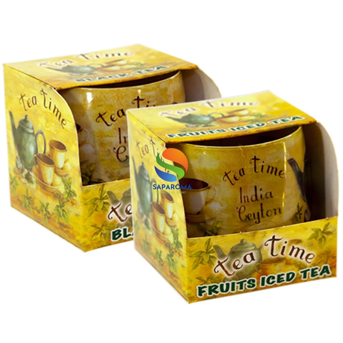 Combo 2 ly nến thơm tinh dầu Bartek Tea Time 100g - trà hoa nhài, nến trang trí, thơm phòng, thư giãn, hỗ trợ khử mùi (giao mẫu ngẫu nhiên)