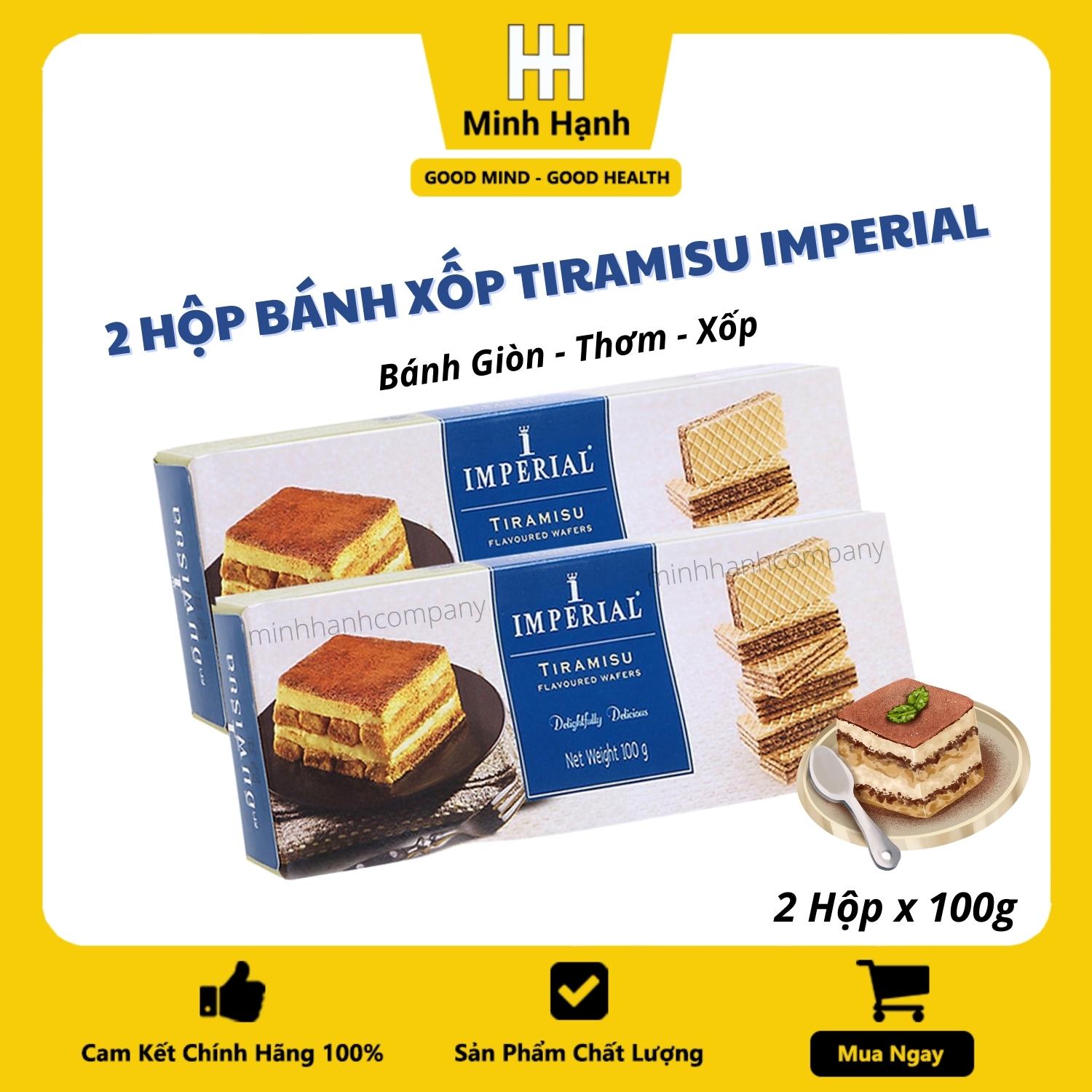 Combo 2 Bánh Xốp Hương Tiramisu Imperial (100G x 2 hộp)