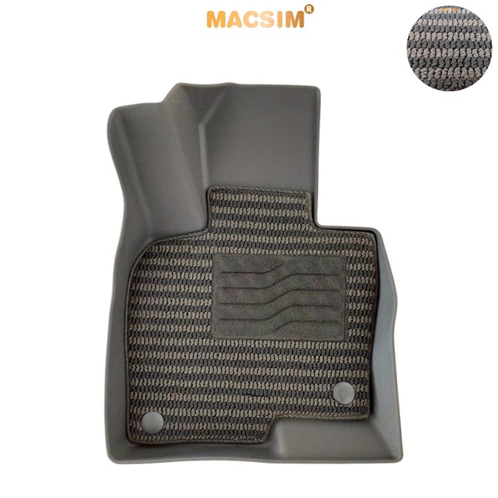 Thảm Lót Sàn 2 Lớp TPE Macsim Mazda CX5 Chuẩn Form, Bền, Không Mùi (sd3 xám đen ct)