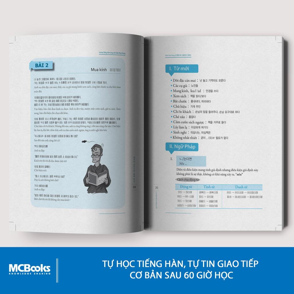 Sách - Vui Học Tiếng Hàn Cùng Với Châu Thùy Trang (Bản màu) - MCBooks