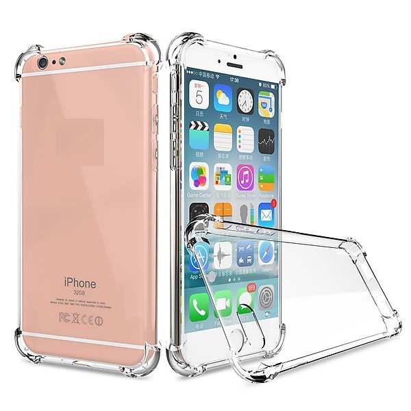 Ốp lưng Silicone dẻo trong chống sốc dành cho iPhone 6 Plus