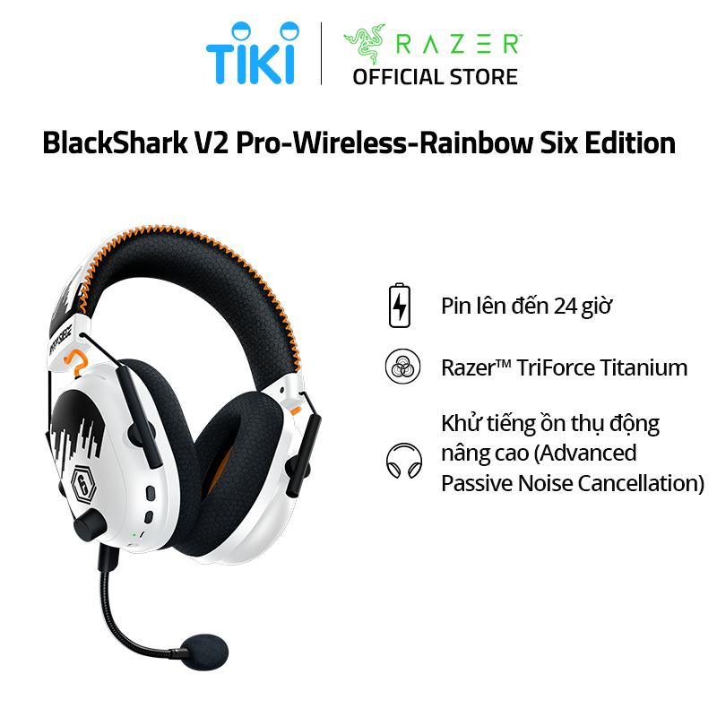 Tai nghe Razer BlackShark V2 Pro-Wireless-Rainbow Six Edition_RZ04-03220200-R3M1- HÀNG CHÍNH HÃNG