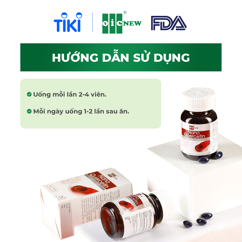 Combo Bảo Vệ Trái Tim Khỏe Mạnh Viên Uống OIC New Nano Omega3 (30 Viên) Và Nano Quercetin (60 Viên)