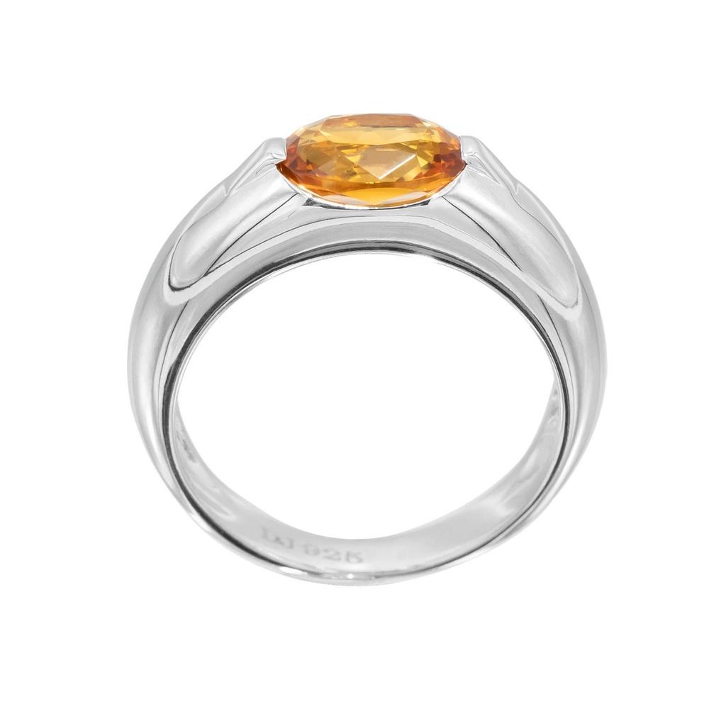Nhẫn Nữ Danny Jewelry Bạc 925 Đá Chủ Citrine Xi Rhodium KI2GH001