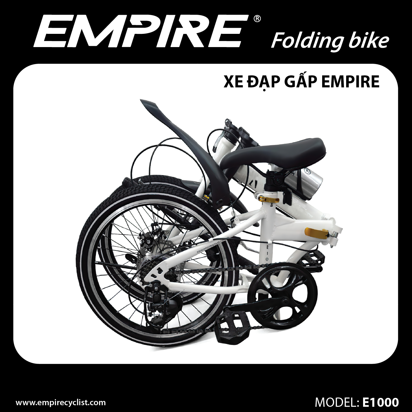 Xe đạp gấp Empire Model E-1000- Hàng chính hãng