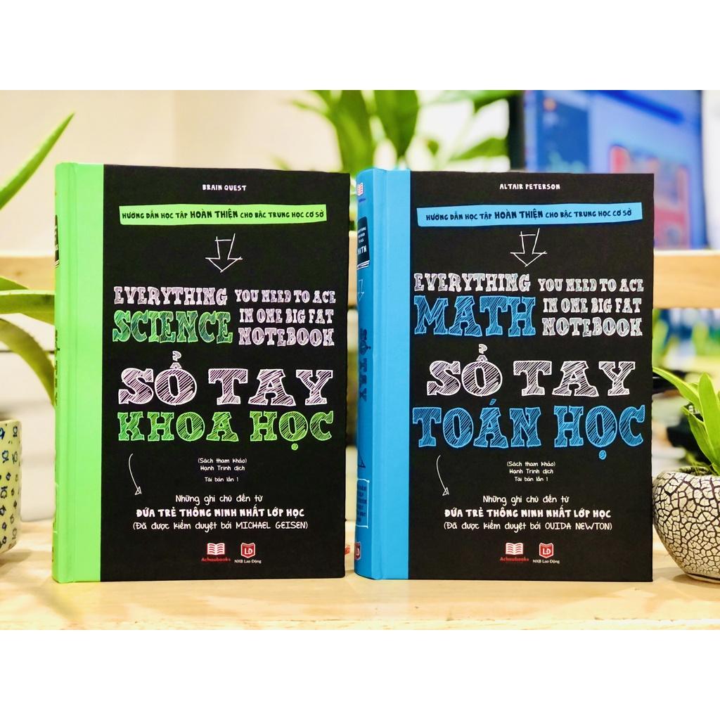 Sách Sổ Tay Học tập, Toán, Hình, Hóa, Khoa Học Á Châu Books ( 4 cuốn )