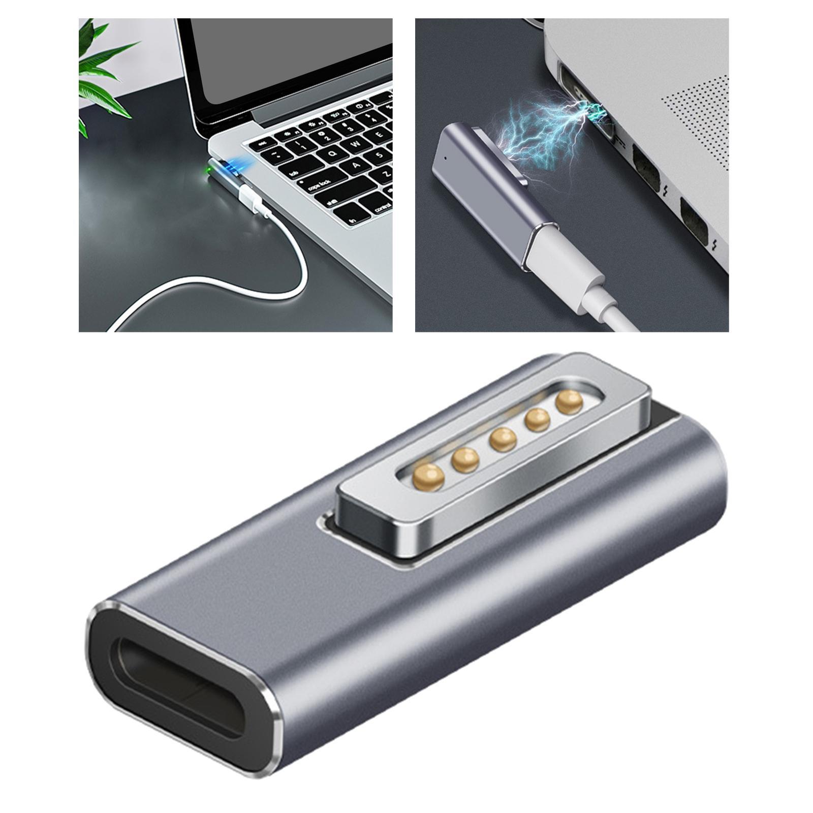 PD Quick Charge Adapter Replacement for MacBook's's's Pro Air PD 100W T-Head Magnetic Magsaf2 Connector USB C Adapter Charger Connector Support