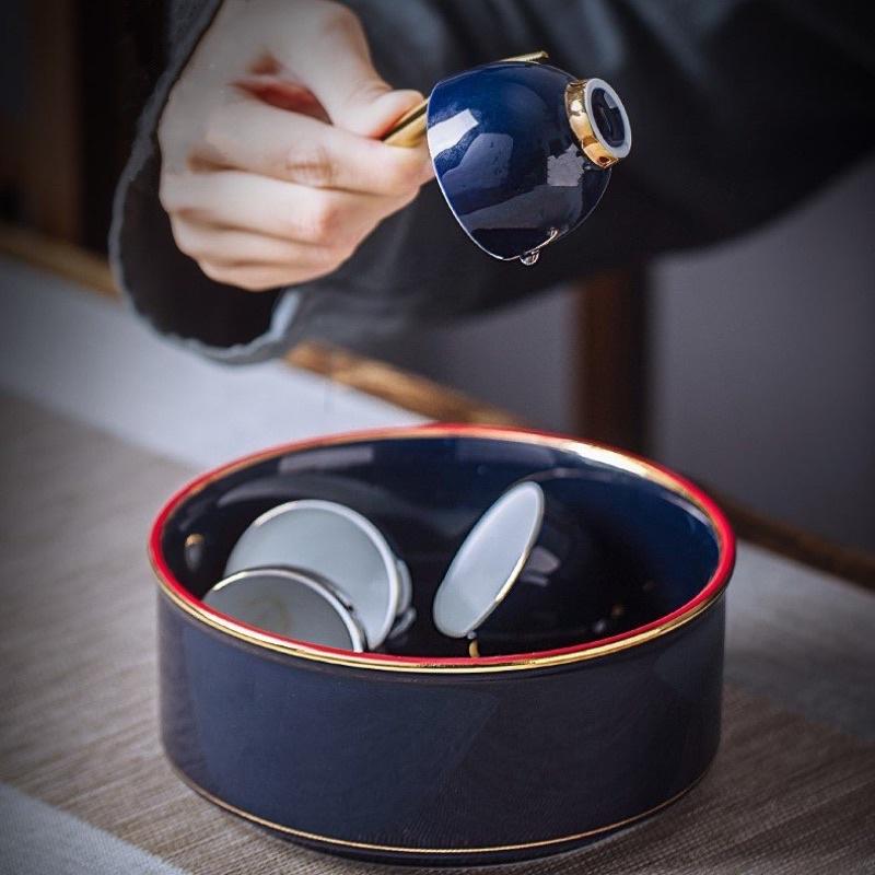 Bộ ấm chén pha trà Hoàng Cung Cổ Cẩm