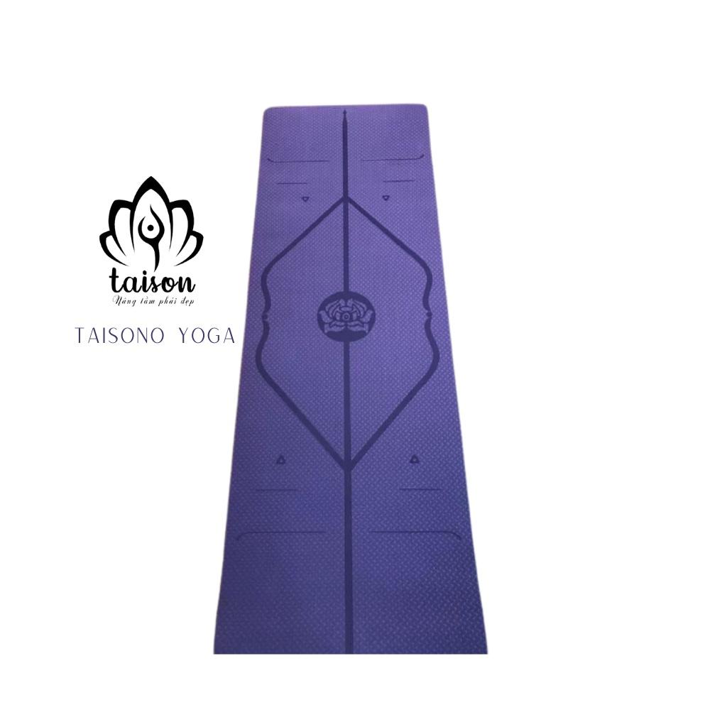 Thảm Tập Yoga Chống Trượt 1 Lớp Dày 8mm Chất Liệu Cao Su Non TPE Cao Cấp YOGA CAT