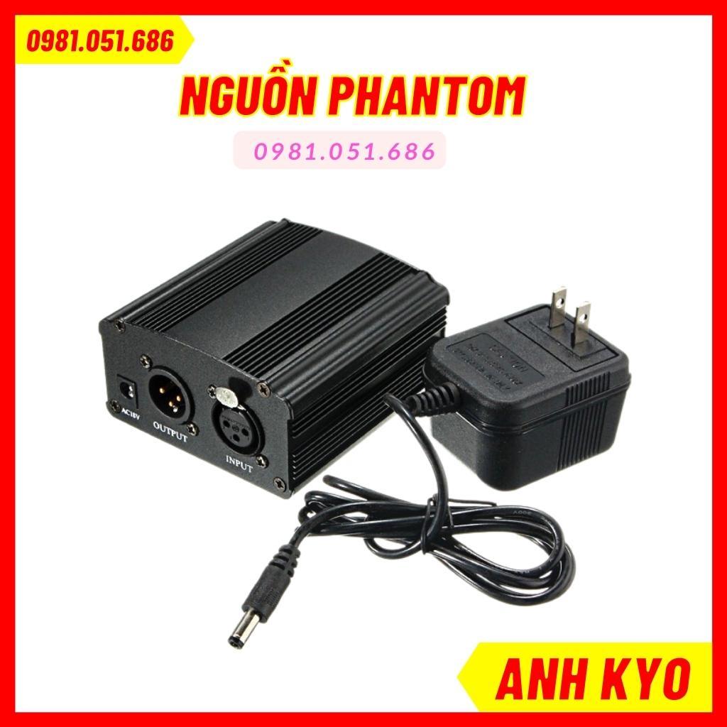 Combo Nguồn Phantom 48V Và Dây Mic Đức Dành Cho mic thu âm Livestream - Hàng Tốt Bảo Hành 6 Tháng