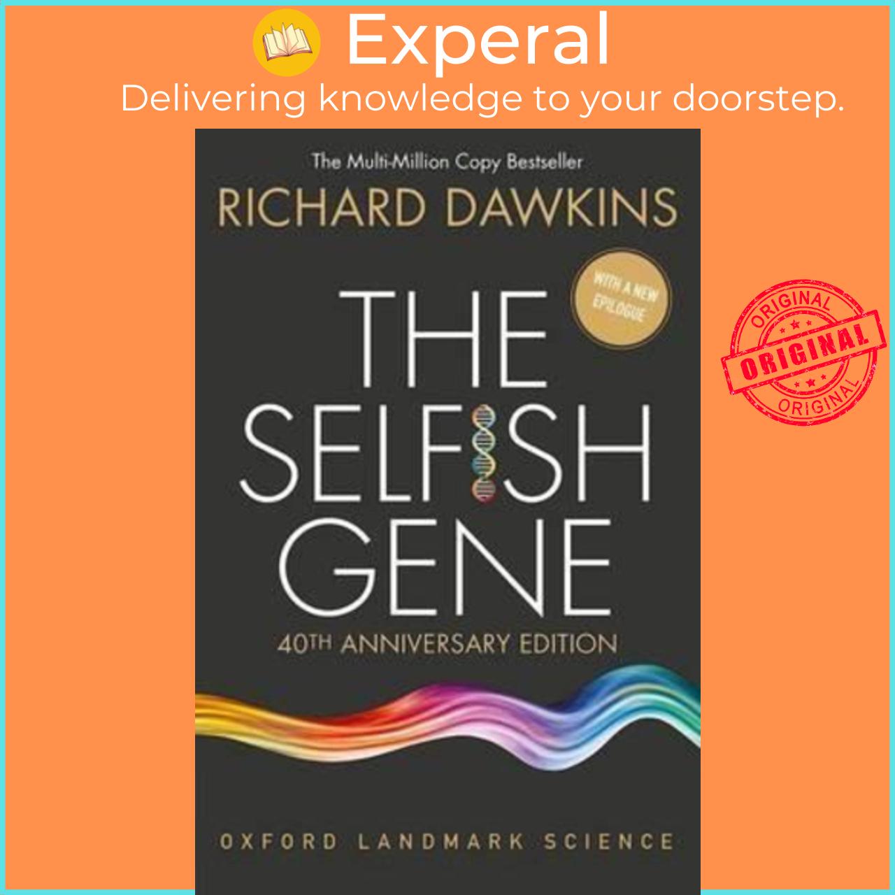 Sách - The Selfish Gene : 40th Anniversary edition by Richard Dawkins (UK edition, paperback)