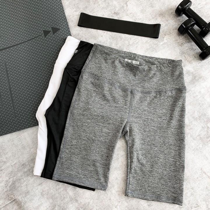 Quần biker tập gym trơn nữ chất lượng cao