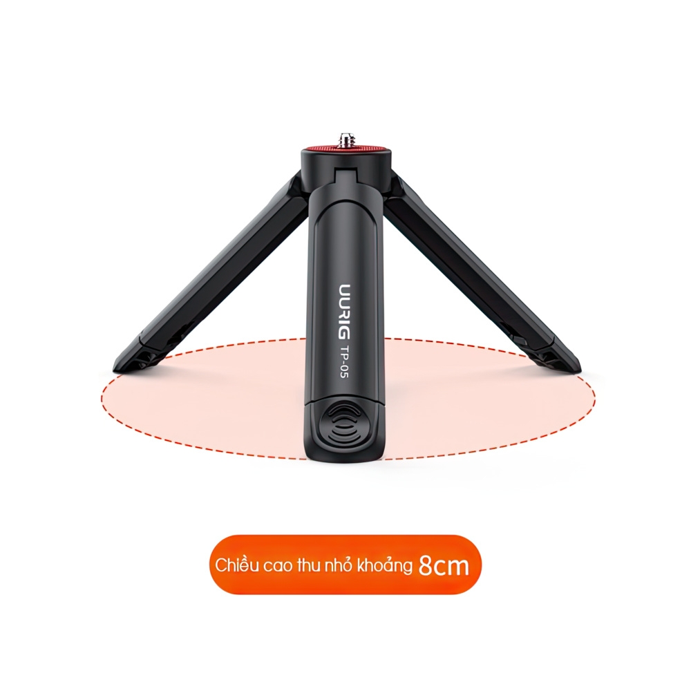 TRIPOD MINI KIÊM TAY CẦM QUAY VIDEO UURIG TP-05 - HÀNG NHẬP KHẨU