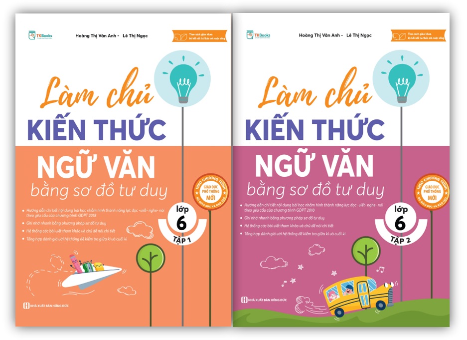 Sách - Làm chủ kiến thức Ngữ văn bằng sơ đồ tư duy Lớp 6