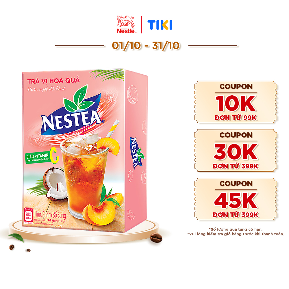 Trà NESTEA vị Hoa quả (Hộp 12 gói x 12g)