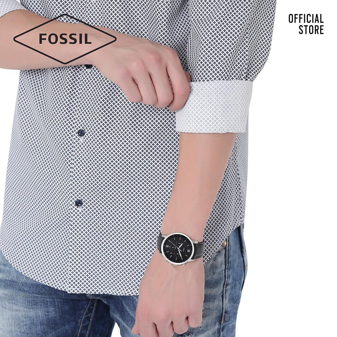 Đồng hồ nam FOSSIL dây da Neutra FS5452 - màu đen