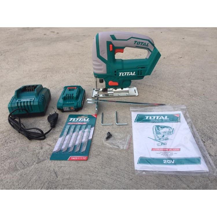 MÁY CƯA LỌNG PIN 20V / 2.0AH TOTAL TJSLI8501 - HÀNG CHÍNH HÃNG