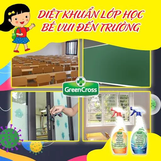 SÁT KHUẨN TAY NHANH GREEN CROSS PROTECT 5L - Tặng thêm 1 chai xịt khuẩn bề mặt Green Cross A2