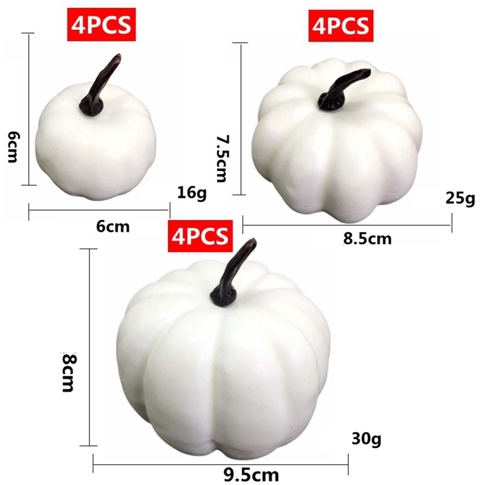 12Pcs Fake Pumpkins Model/ Mini Simulation Pumpkins Model/ Mini Children's Education Tool /Fake Foam Pumpkins for Halloween