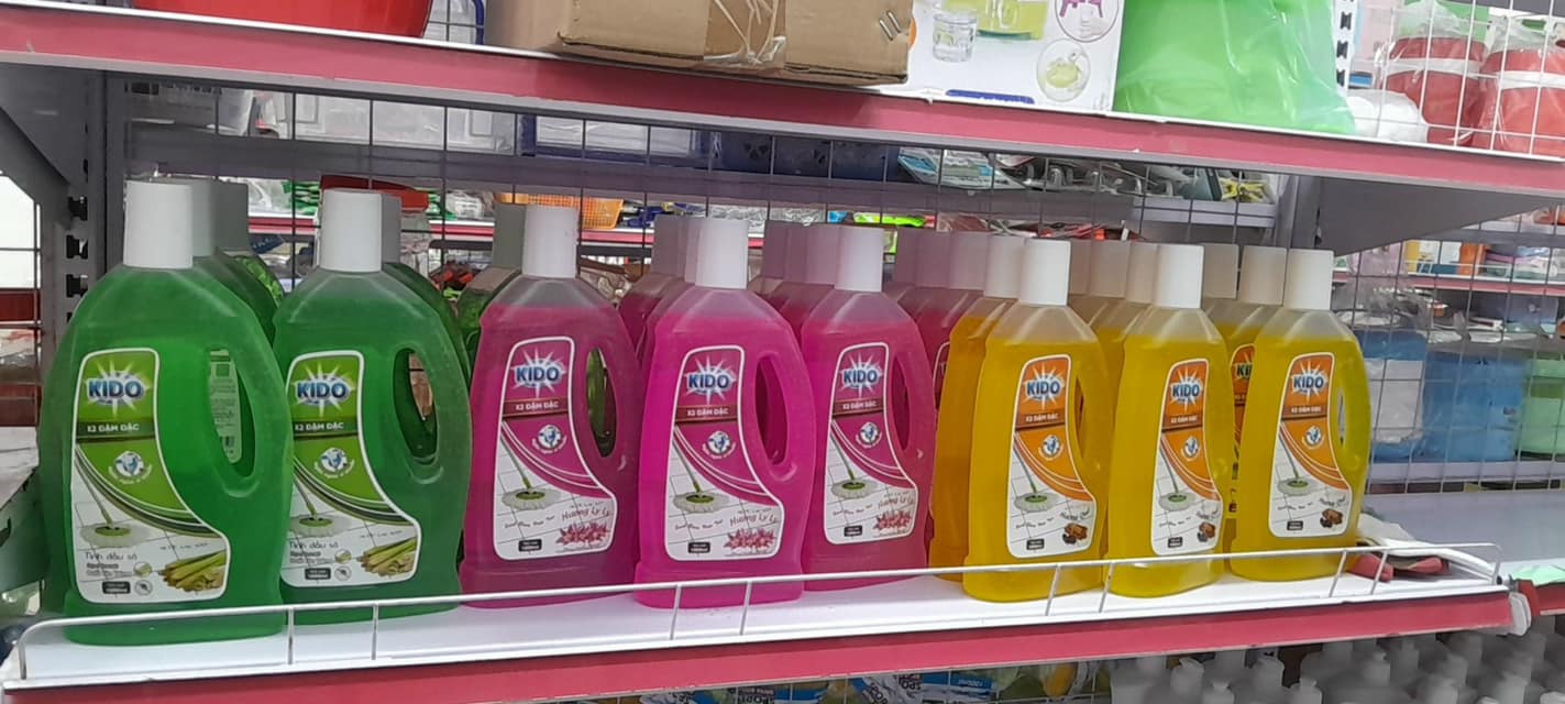 Nước Lau Sàn KIDO Hương Sả Chanh 1 Lít - Sạch Khuẩn,Thơm Mát