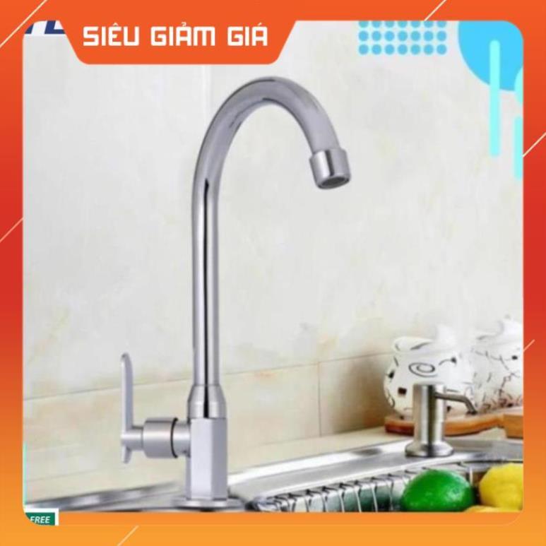 Vòi nước bằng thép không gỉ thiết kế hiện đại dành cho bồn rửa chén 206806