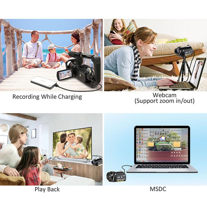 Máy quay video ORDRO AC3 4K Proforer Professional, 30X Digital Zoom hồng ngoại Tầm nhìn ban đêm
