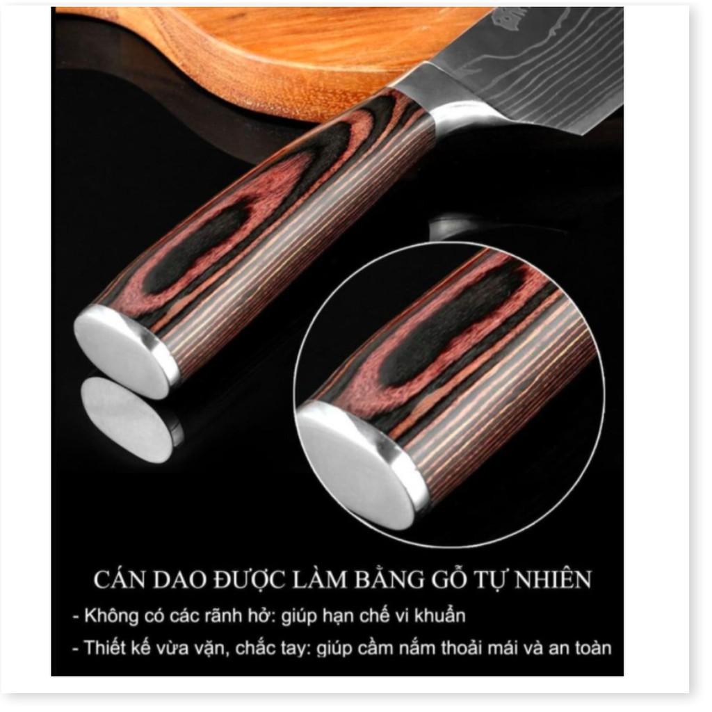 Bộ dao Damascus 4 chiếc chuẩn đầu bếp
