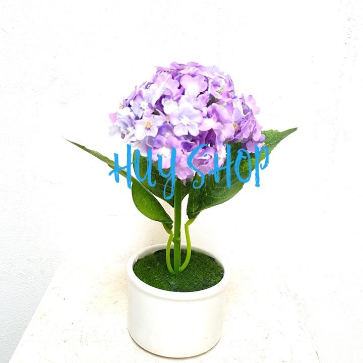 Lọ Hoa CẨM TÚ CẦU Sao nhân tạo trang trí nhà cửa