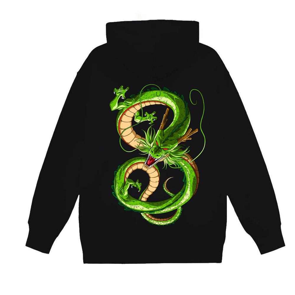 Hoodie unisex hình Rồng Thần manga 7 viên ngọc rồng Dragon Balls áo khoác hoodie BND304 - Trắng
