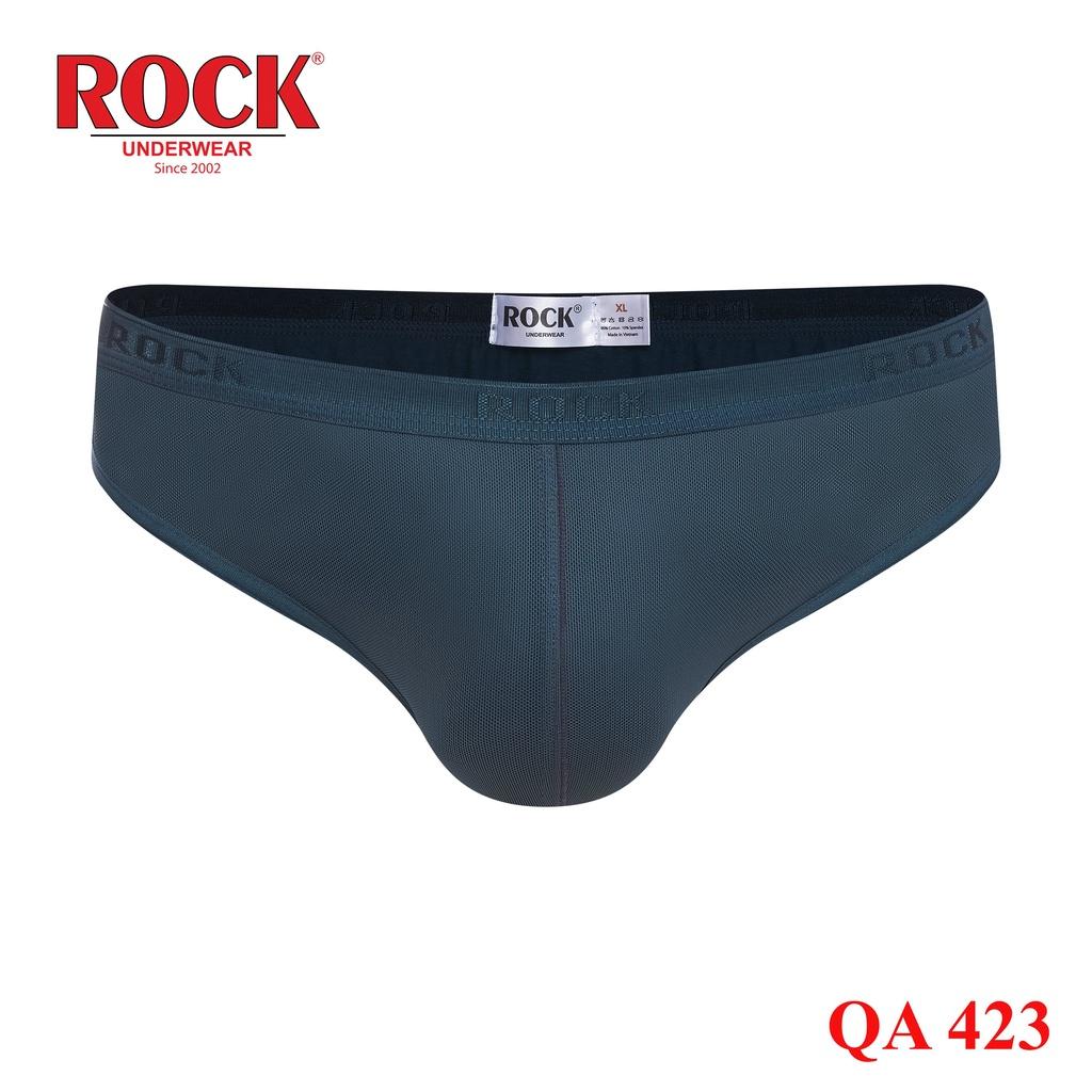 Quần lót nam phối lưới ROCK QA 423 cá tính, trẻ trung, vải sau cotton 4 chiều thấm hút, thoáng mát mặc thoải mái cả ngày