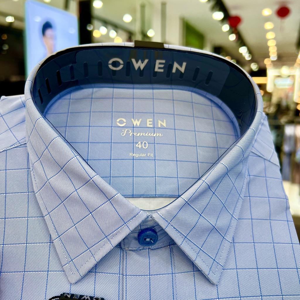 Áo sơ mi nam Owen dài tay dáng Regular sợi KNIT cao cấp chống nhăn Mã AR221041DT