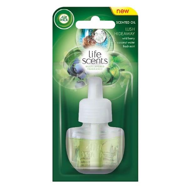 Chai tinh dầu cắm điện Air Wick Refill AWK2755 Lush hideaway 19ml (Hương bạc hà, việt quất)