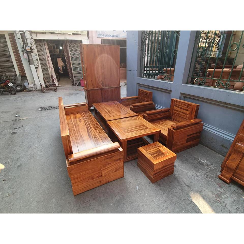 Bộ bàn ghế Sofa Trứng Đối gỗ Gõ Đỏ