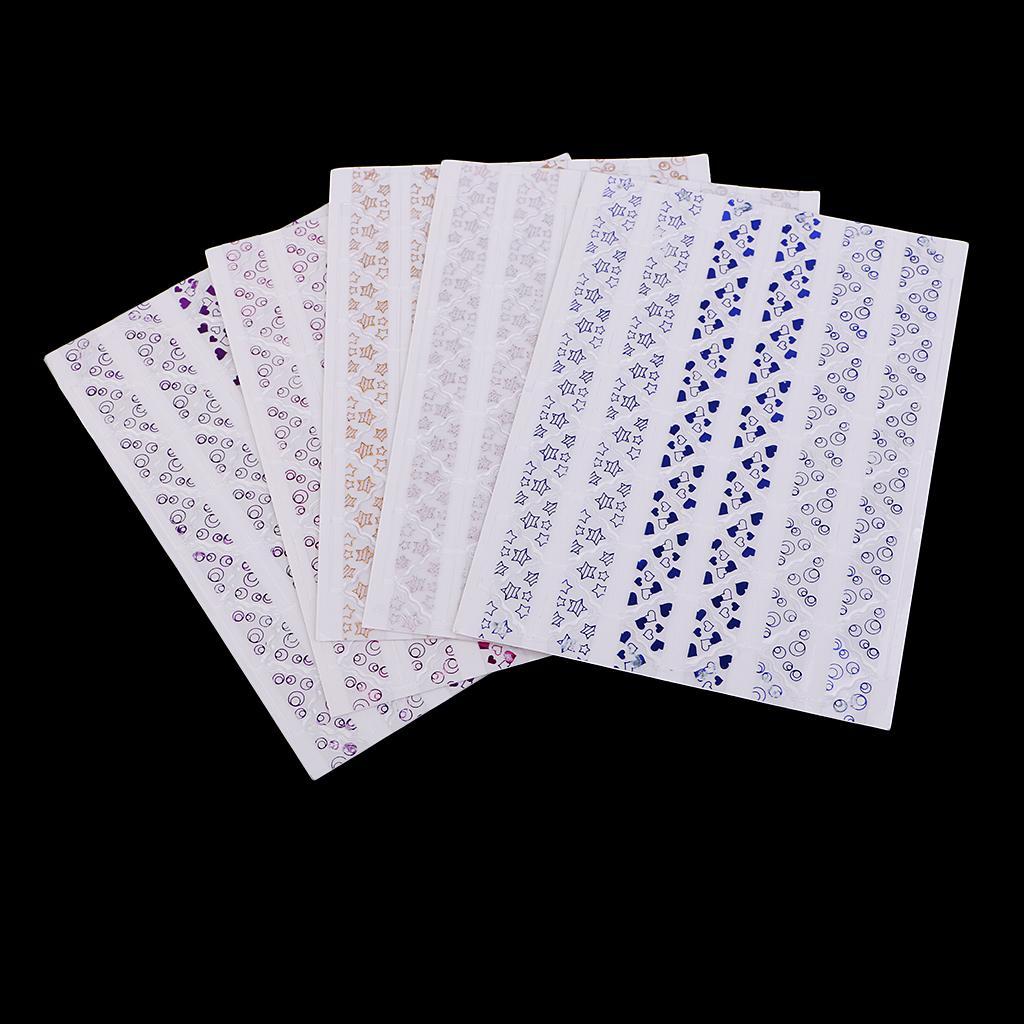 5 Sheets/Patterns Lots DIY Scrapbooking Gilding Photo Album Frame Corner Stickers Picture Corner fixed Photo Decoration Stickers