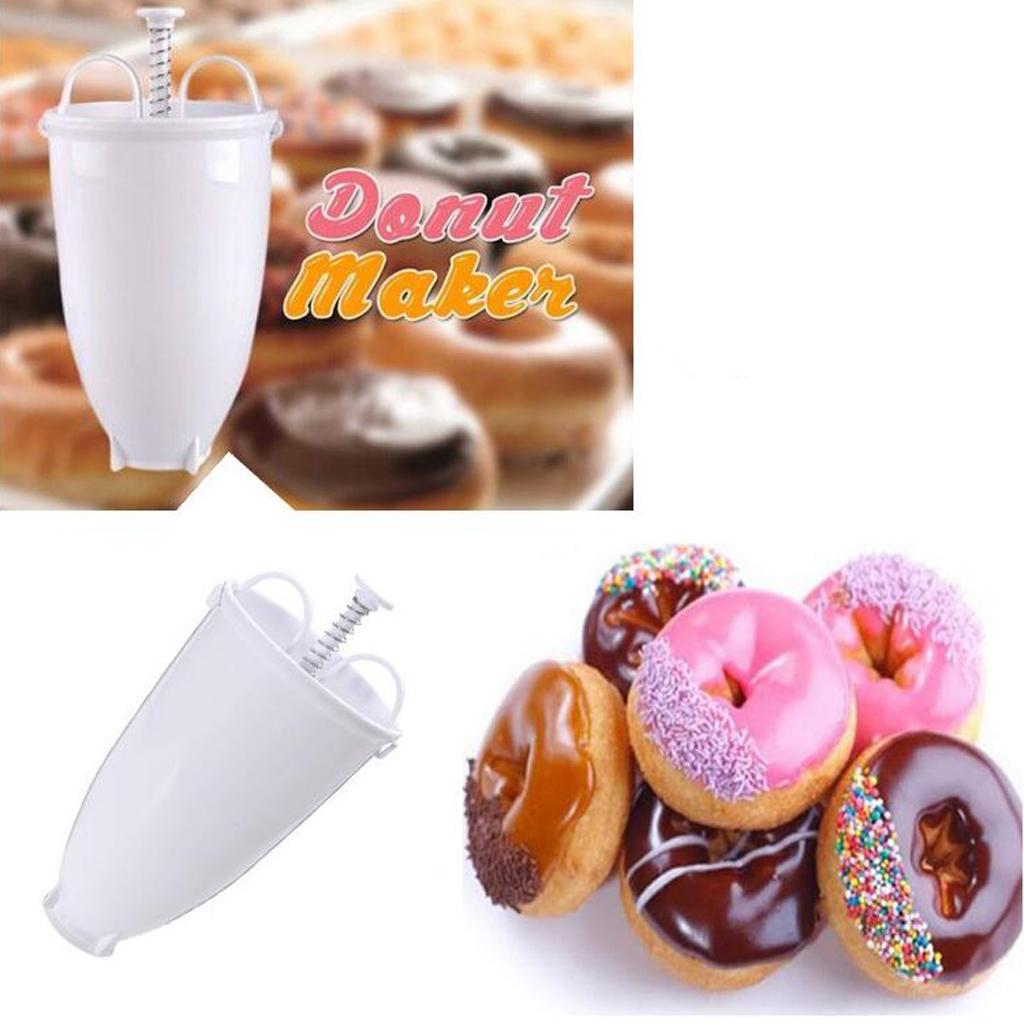 2x Doughnut Donut Bagel Maker Machine Mold DIY Kitchen Pastry Making Mould Tool