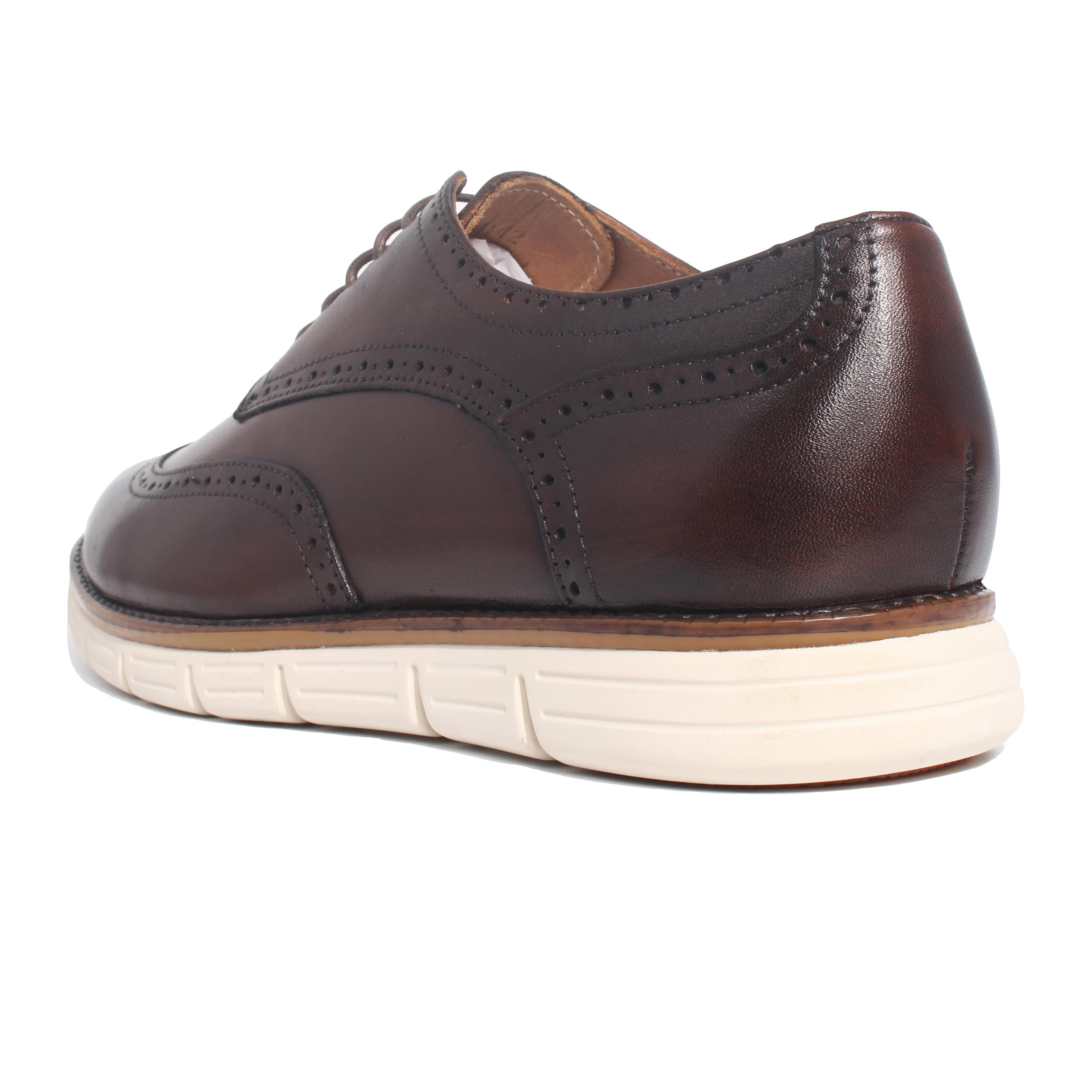 Giày Sneaker Nam Banuli Casual Sneaker Shoes Veg Itali Leather B5WD1 (Da Veg Itali Mềm Dẻo, Đế Siêu Nhẹ, Chống Trượt, Bảo Hành Trọn Đời)