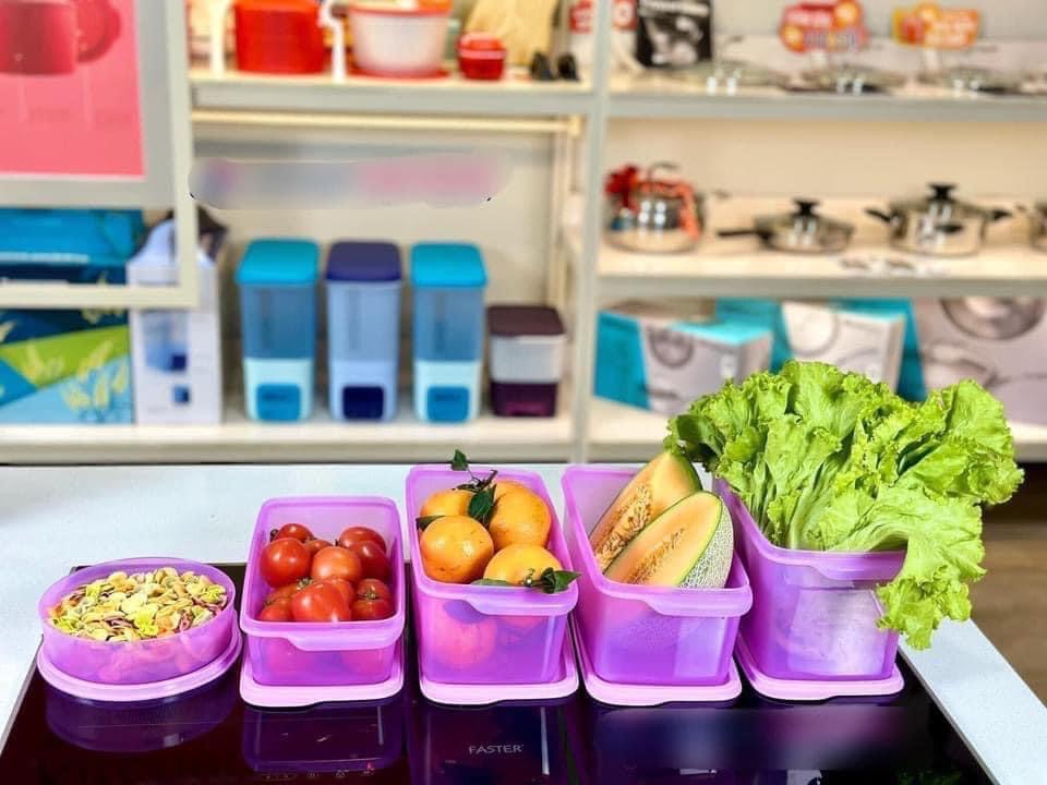 Bộ Hôp Trữ Mát Tím 5h Tupp