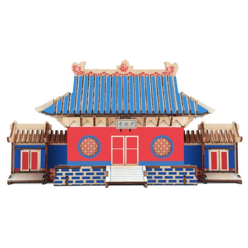 Mô hình đồ chơi lắp ráp 3D gỗ - Thiếu Lâm Tự
