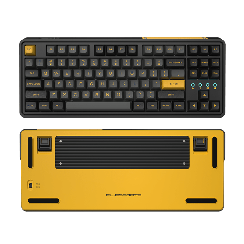 Bàn phím máy tính FL-Esports CMK87SAM Polar Night Black 3 Mode _Mới, hàng chính hãng