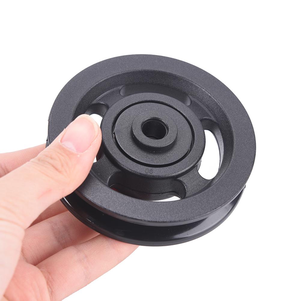 1PC Bán buôn phổ quát có đường kính 90mm Nylon Buồn xáo Pulley WHEEL CLUCE Thiết bị tập thể dục Phần thiết bị tập thể dục