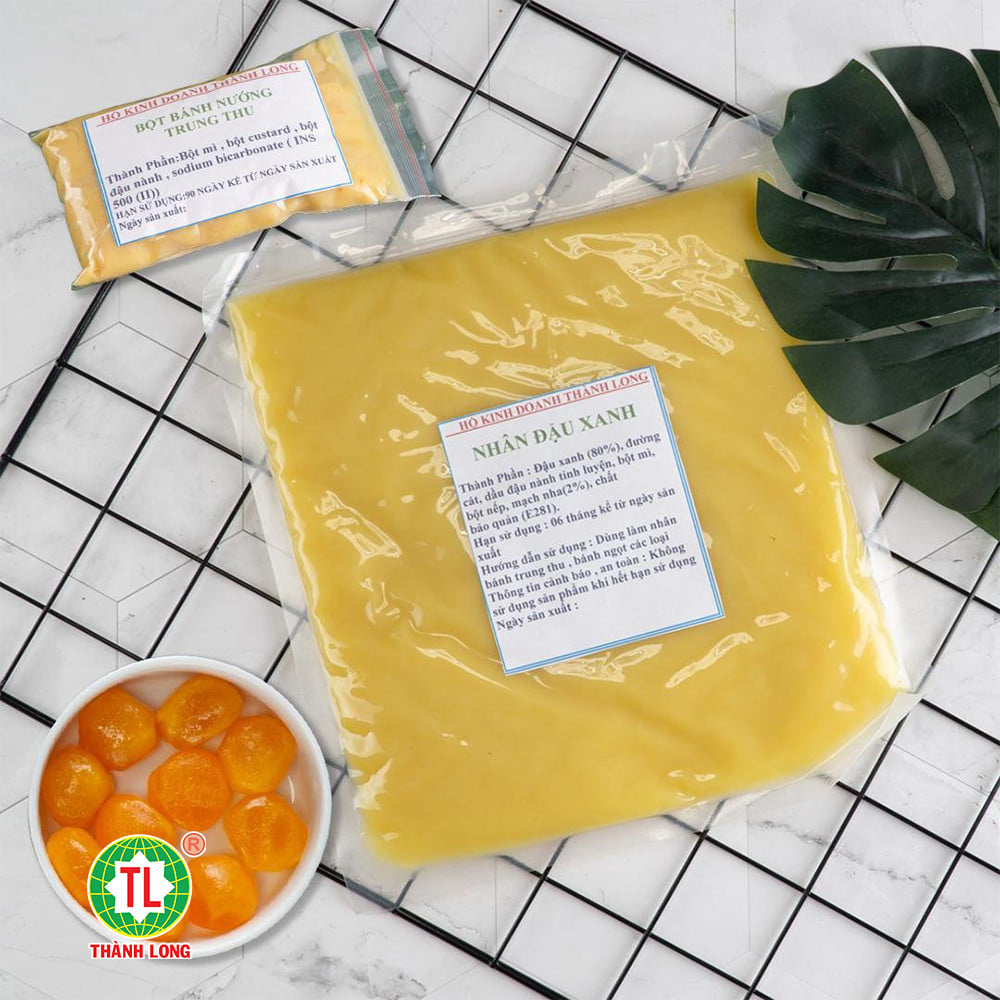 NGUYÊN LIỆU LÀM BÁNH TRUNG THU - NHÂN ĐẬU XANH 1 KG - THÀNH LONG - VIỆT NAM