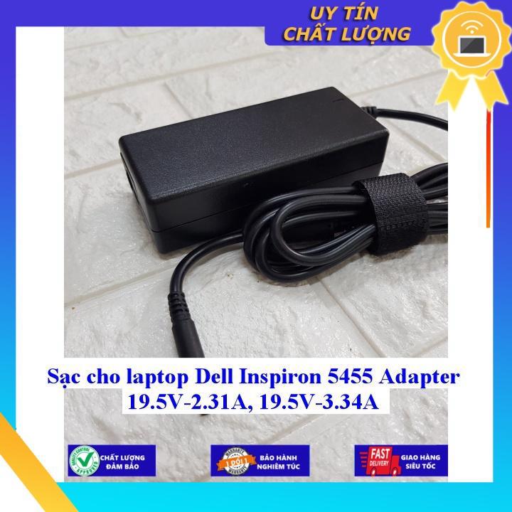 Sạc cho laptop Dell Inspiron 5455 Adapter 19.5V-2.31A 19.5V-3.34A - Hàng Nhập Khẩu New Seal