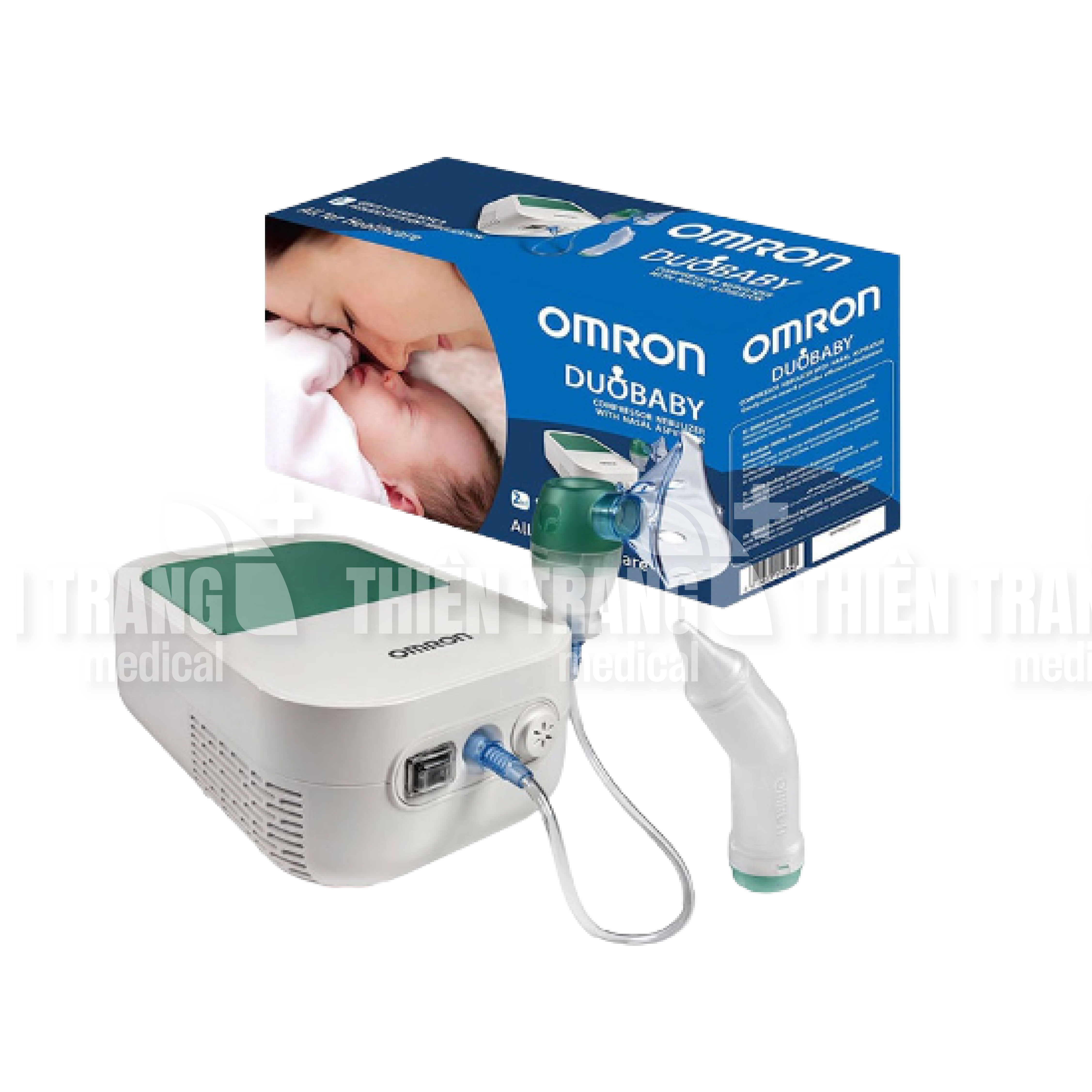 MÁY XÔNG KHÍ DUNG, MŨI HỌNG OMRON DOU BABY NE-C301 Thiên Trang Medical