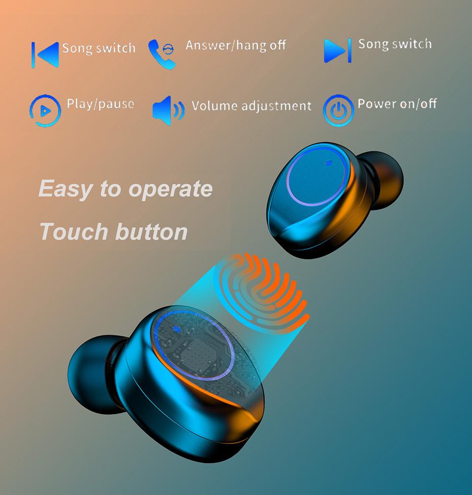 003 Không Dây Bluetooth Tai Nghe TWS Âm Thanh Stereo Tai Nghe Nhét Tai Loại Bỏ Tiếng Ồn Tai Nghe Có Mic Handfree Cho Điện Thoại Di Động