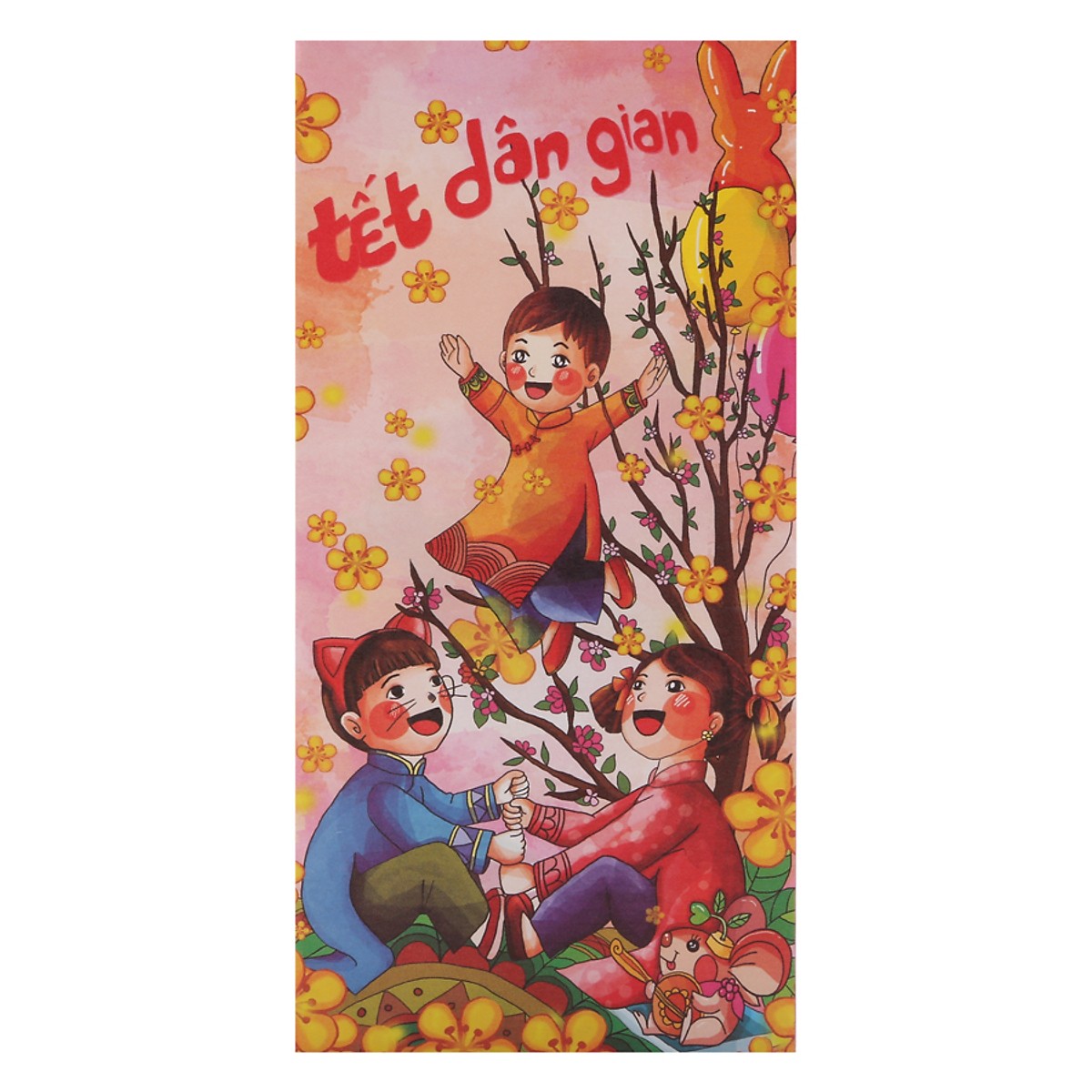 Xấp Bao Lì Xì Cao Cấp   - Chúc Mừng Năm Mới Tết Dân Gian