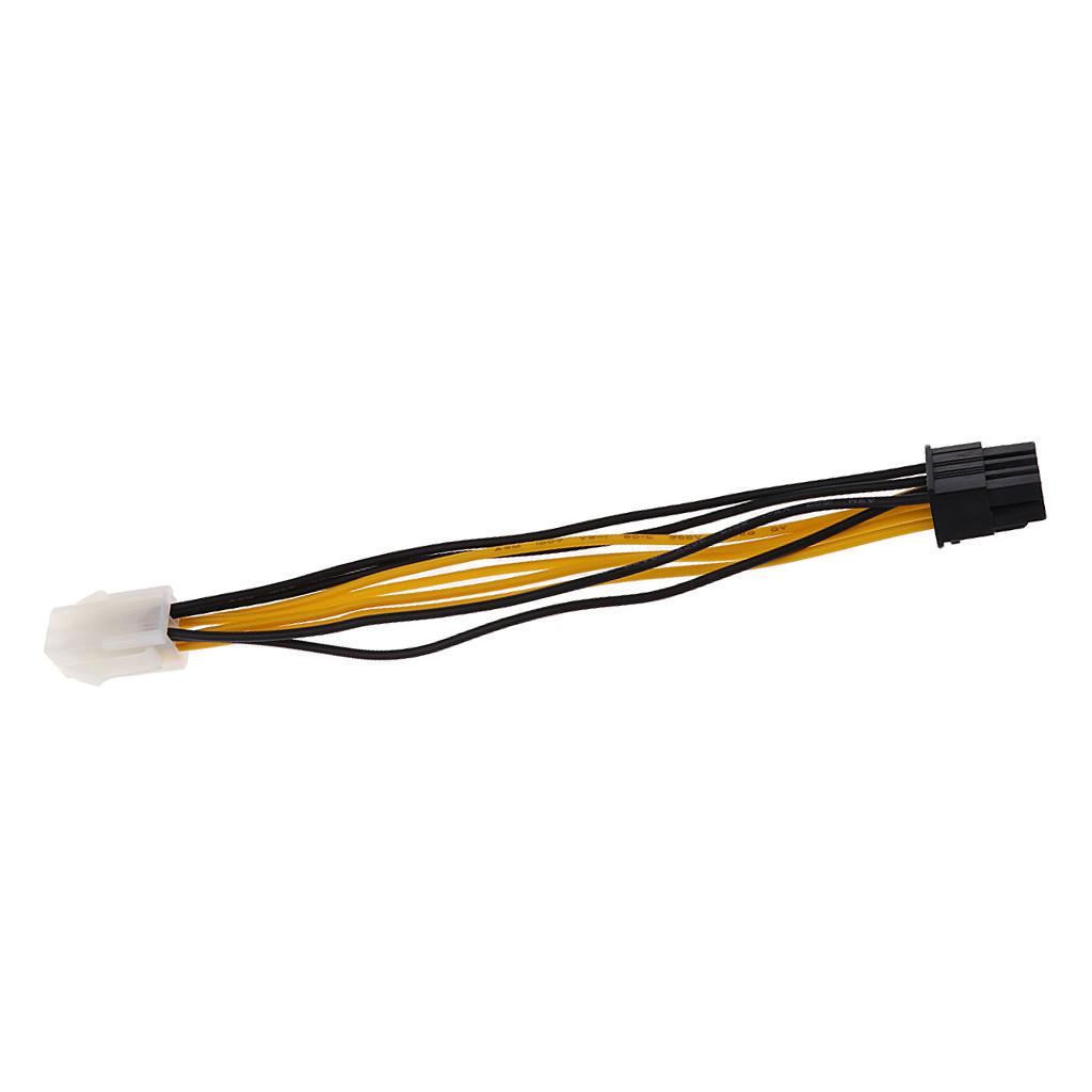 4Pin to 8 Pin Power Supply Adapter Cable Cord Connector Wire for Desktop