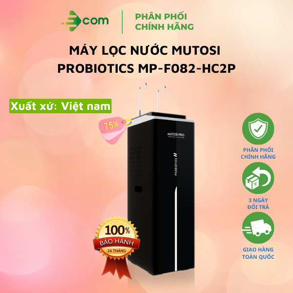 [Hàng chính hãng] Máy lọc nước Probiotics Mutosi MP-F082-HC2P, đa chức năng tăng trải nghiệm, Cảnh báo chống tràn, Điều khiển cảm ứng.